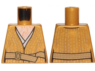 Torso SW Robe with Belt and Bare Chest with Wrinkles Pattern (Supreme Leader Snoke)