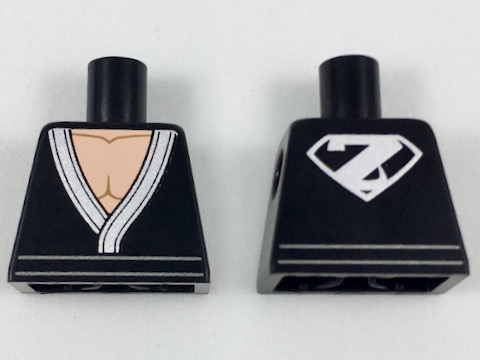 Torso Tunic with Silver Hem and Z on Back Pattern