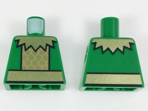 Torso Gold Scalloped Collar, Plate Armor, and Belt Pattern