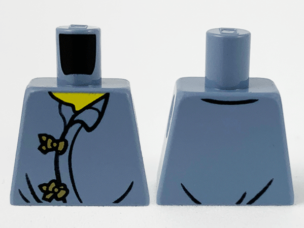 Torso Robe with 2 Dark Tan Clasps Pattern