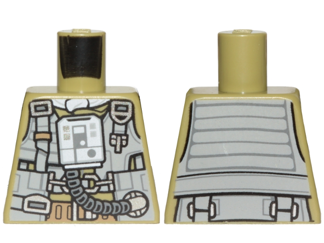 Torso SW Resistance A-wing Pilot with DB Gray Vest and LB Gray Front Panel with Breathing Apparatus Pattern