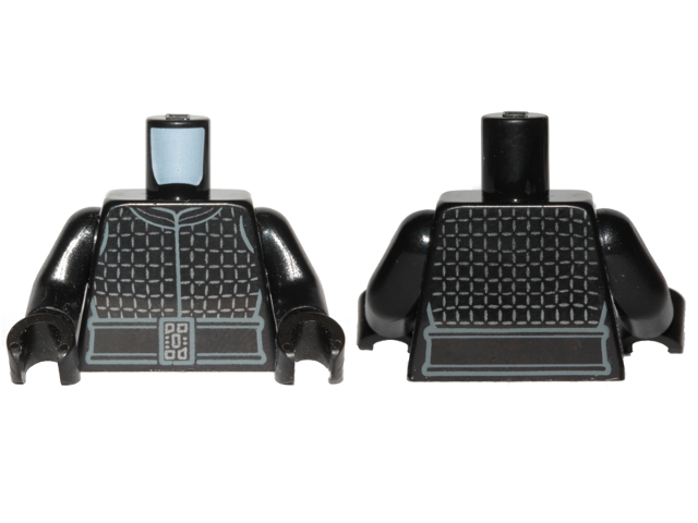 Torso SW Square Graph Shirt Pattern (Kylo Ren) / Black Arms / Black Hands