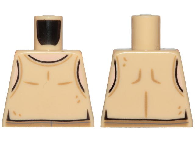 Torso SW Tan Undershirt Pattern (Luke Skywalker)