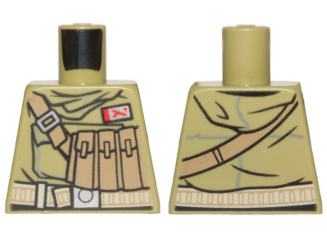 Torso SW Hoodie Jacket with Dark Tan Pockets on Shoulder Strap and Admiral Badge Pattern (Admiral Ematt)