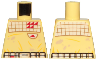 Torso SW Jumpsuit, Quilted with Red Triangles Pattern (Kessel Mine Worker)