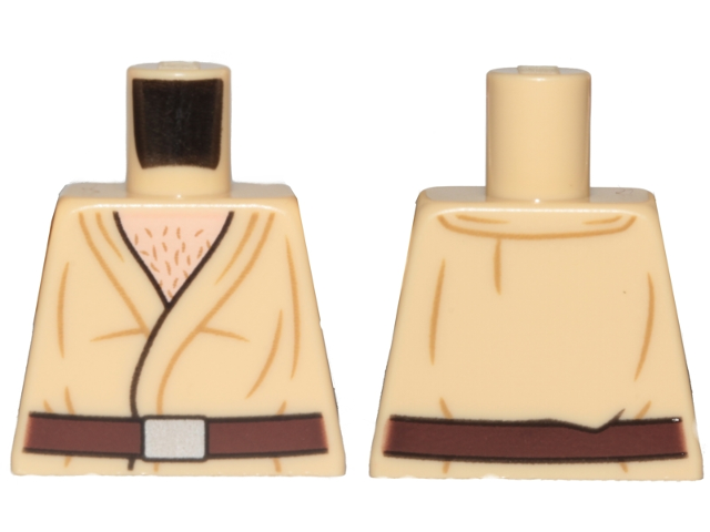 Torso SW Tunic, Dark Brown Belt and Hairy Chest Pattern (Wuher)