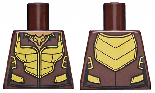 Torso Female Gold Armor with Totem Necklace Pattern (Vixen)