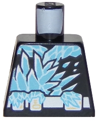 Torso Ninja Robe with White Belt and Spinjitzu Ice Burst Pattern