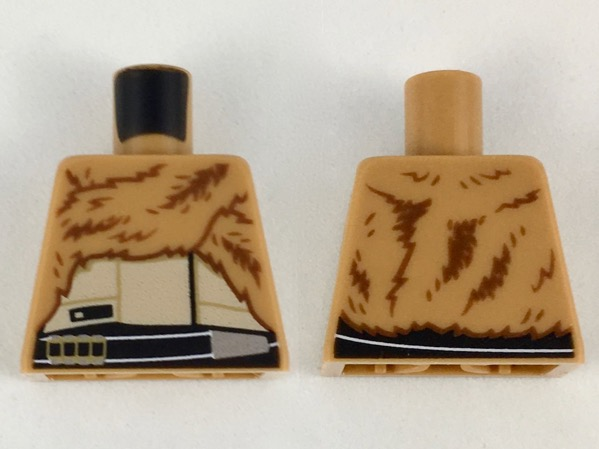 Torso Fur Coat over Tan Top, Black Belt with 4 Cartridges Pattern