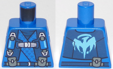 Torso Ninjago Robe with Straps and Pouches, Dragon Logo on Back Pattern