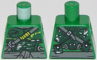 Torso Ninjago Armor with Sash, Straps and Pouches Pattern