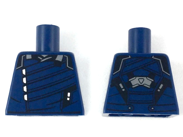 Torso Jacket with Silver Trim Pattern