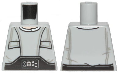 Torso SW Pocket-Vest with Gray Wrinkles and Techno-Buckle Pattern (Lobot)