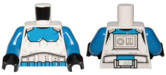 Torso SW Armor Imperial Transport Pilot Pattern / Blue Arms / Black Hands