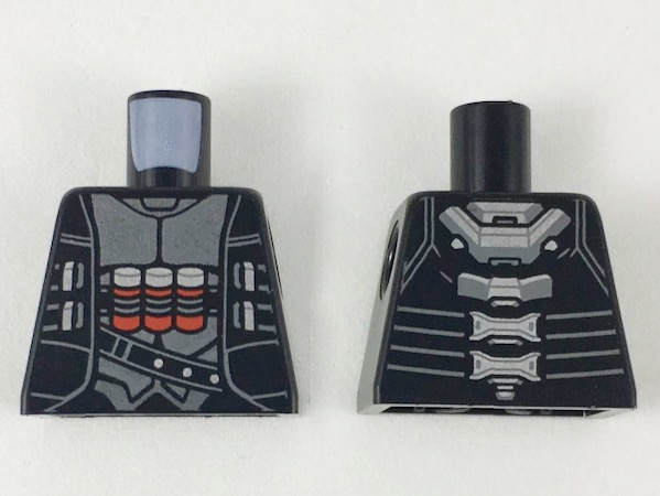 Torso Jacket over Silver Armor, 3 Red Cylinders Pattern