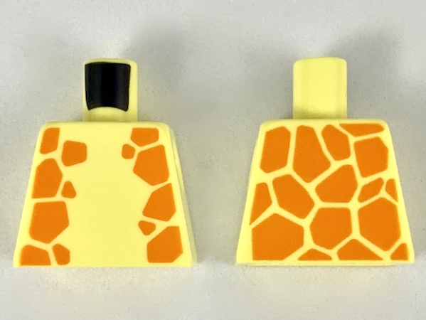 Torso Animal Print Orange Giraffe Spots Pattern