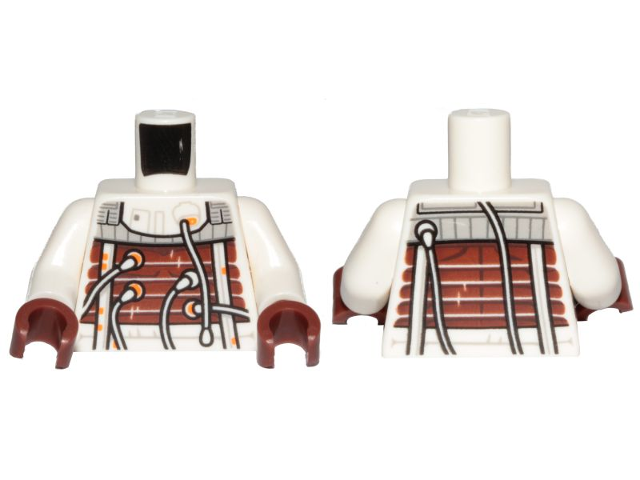 Torso SW Bacta Suit Pattern / White Arms / Reddish Brown Hands