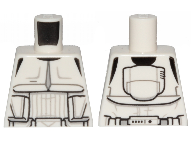 Torso SW Detailed Armor Scout Trooper, Narrow Belt Pattern