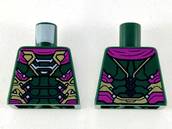 Torso Armor with Gold, Silver and Magenta Trim Pattern