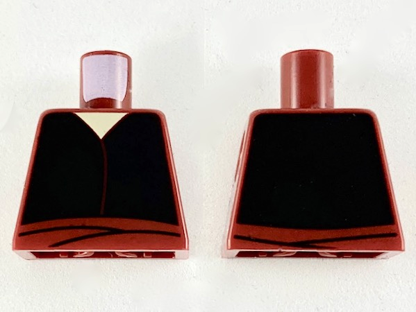 Torso Sash, Black Shirt and White Triangle Pattern