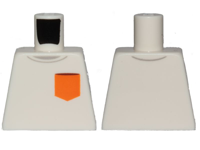 Torso Shirt with Orange Pocket Pattern