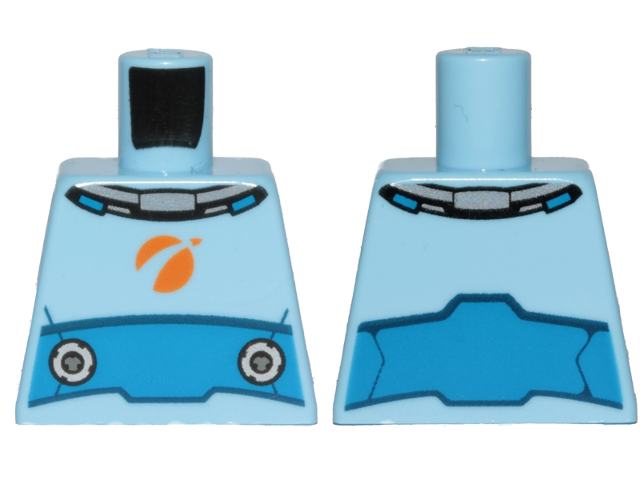 Torso Spacesuit with Blue Wide Belt Pattern
