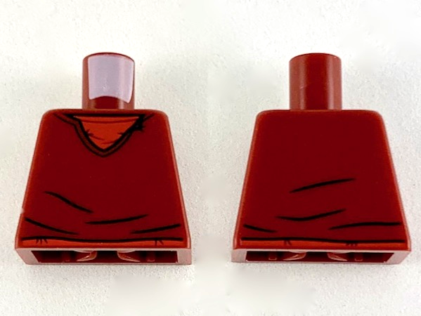 Torso V-Neck Sweater, Red Shirt and Belt Pattern