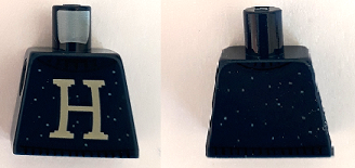 Torso Sweater with Letter H Pattern