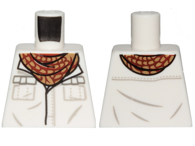 Torso Shirt, Dark Tan and Dark Red Neckerchief Pattern