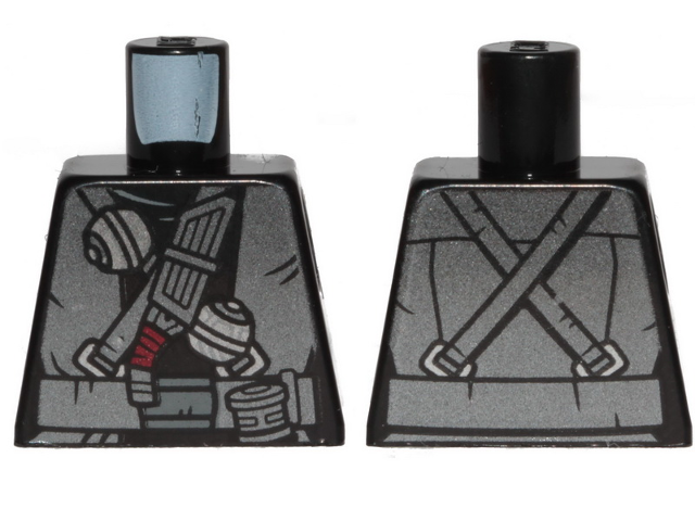 Torso SW Pearl Dark Gray Robe, Belts and Thermal Detonators Pattern