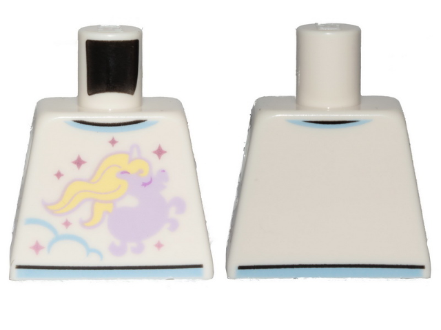 Torso Shirt, Lavender Unicorn Pattern