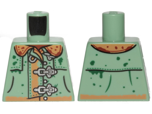 Torso Raincoat and Buckles Pattern