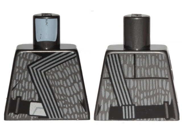 Torso SW Robe, Silver Spots and Trimming Pattern