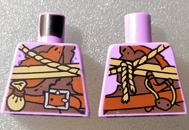 Torso Dark Orange Cloths, Tan Rope and Reddish Brown Belt Pattern