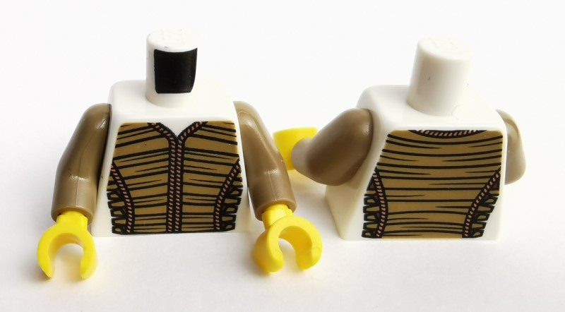 Torso Dark Tan Vest Pattern / Dark Tan Arms / Yellow Hands