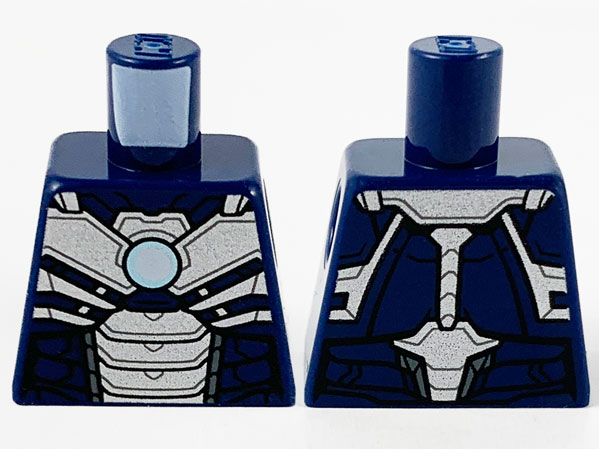 Torso Armor, Silver Plates and Metallic Light Blue Circle Arc Reactor Pattern