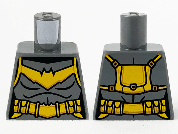 Torso Female Armor, Bright Light Orange Bat, Utility Belt and Backpack Pattern