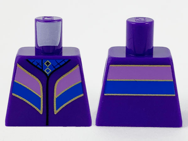 Torso Blue Robe and Medium Lavender Panels Pattern