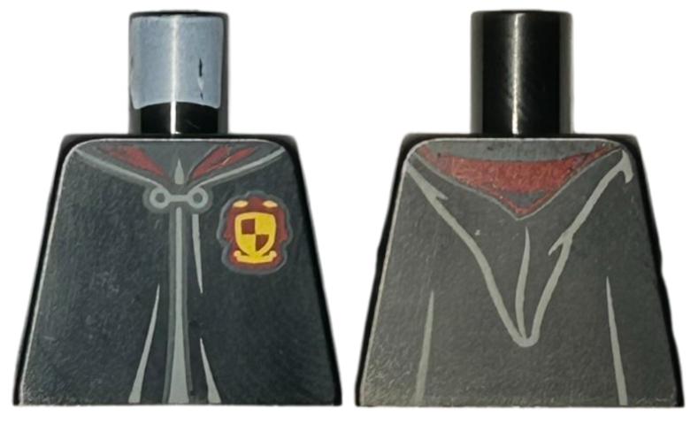 Torso Hogwarts Robe Clasped with Gryffindor Crest Pattern