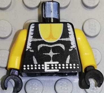 Torso Muscle Shirt with Belt Pattern / Yellow Arms / Black Hands