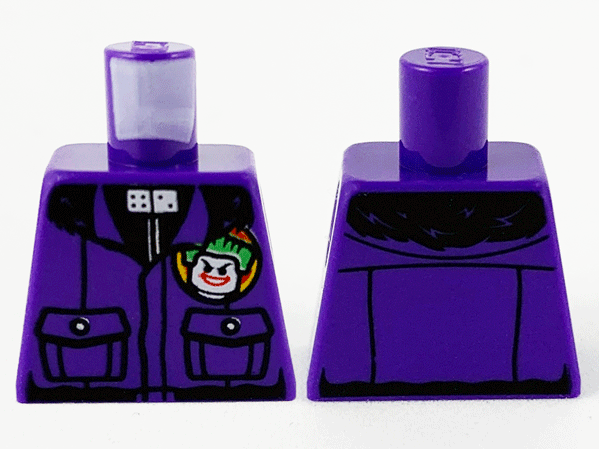 Torso Jacket with Pockets and Joker Logo Pattern