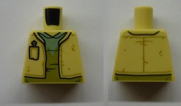 Torso SW Vest with Pocket, Olive Green and Sand Green Shirt Pattern (Hrchek Kal Fas)