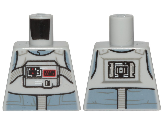 Torso SW AT-AT Driver with Sand Blue Jumpsuit and Bib with Breathing Apparatus Pattern