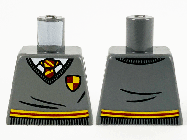 Torso Harry Potter Sweater and Tie, Gryffindor Stripe and Shield Pattern