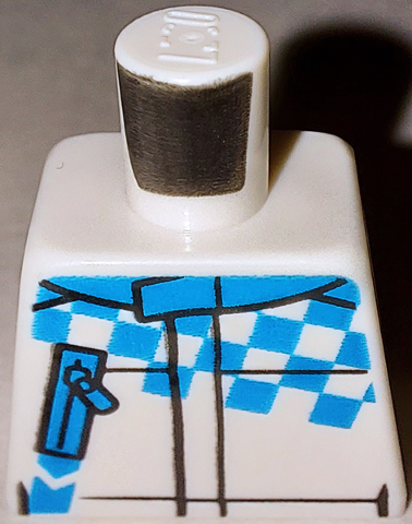 Torso Racing Jacket with Checkered Pattern and Zipper Pocket