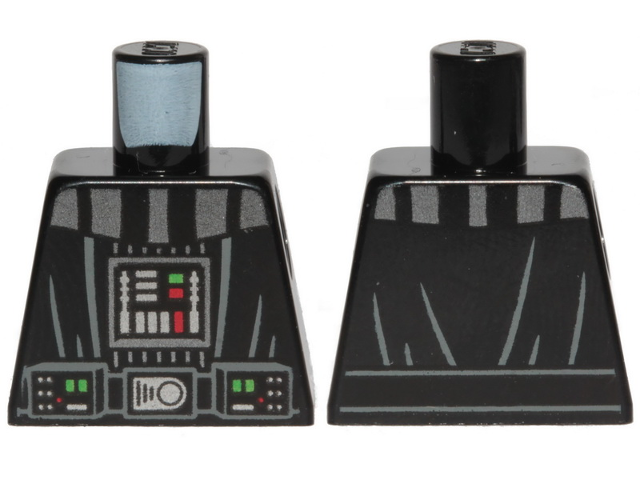 Torso SW Darth Vader Armor, Robe and Back Pattern
