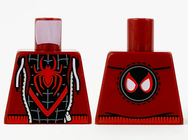 Torso Jacket and Spider-Man Costume Red Spider Pattern (Miles Morales)