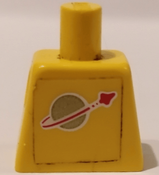 Torso with Classic Space Logo on Transparent Background Pattern (Sticker)