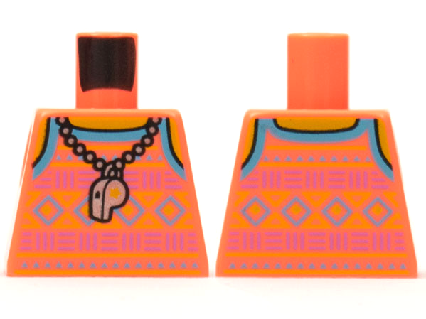 Torso Tank Top Whistle Necklace Pattern