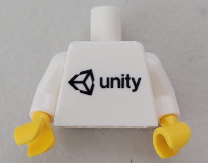 Torso Black Unity Logo Pattern / White Arms / Yellow Hands